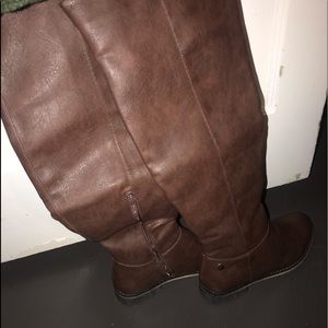 Leather Knee High Boots